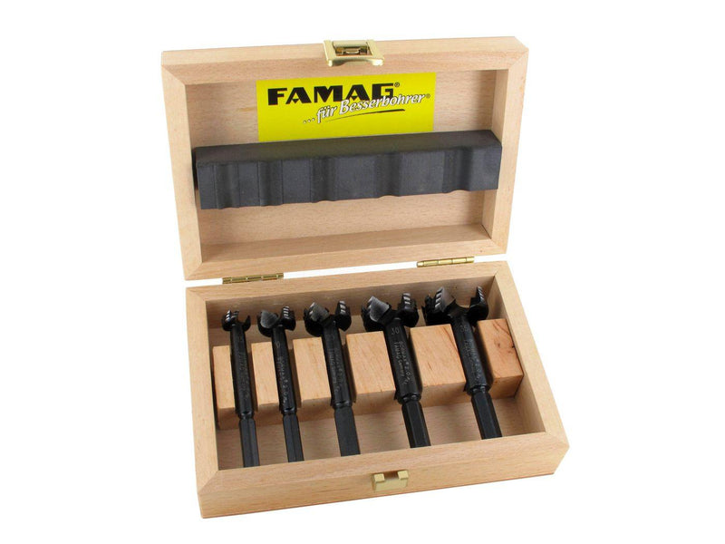 FAMAG Bormax 2.0 - 5-piece Set, forstner bits in wooden case - Tooltitan.com.au